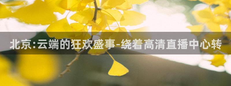 北京:云端的狂欢盛事-绕着高清直播中心转