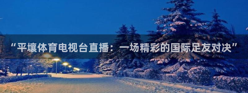 “平壤体育电视台直播：一场精彩的国际足友对决”