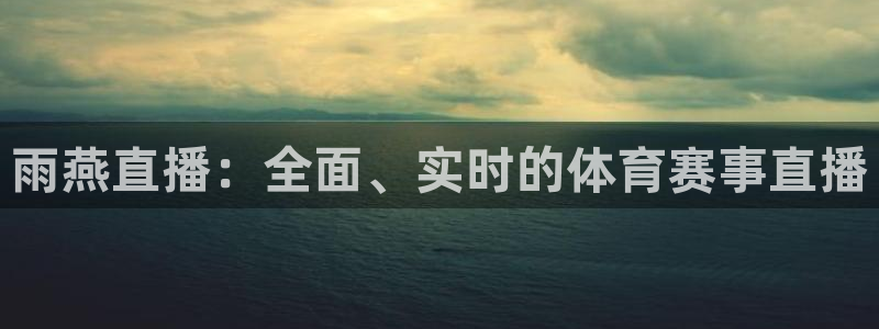 雨燕直播：全面、实时的体育赛事直播